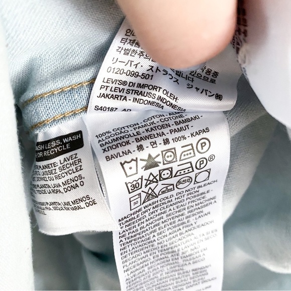 Levi's, light wash classic western relaxed button down shirt sz XXL - Picture 11 of 13